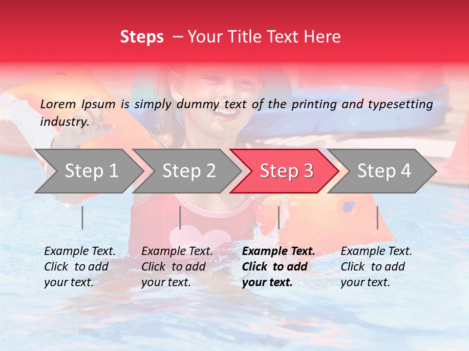 Inflatable Water Sport Lifestyle PowerPoint Template