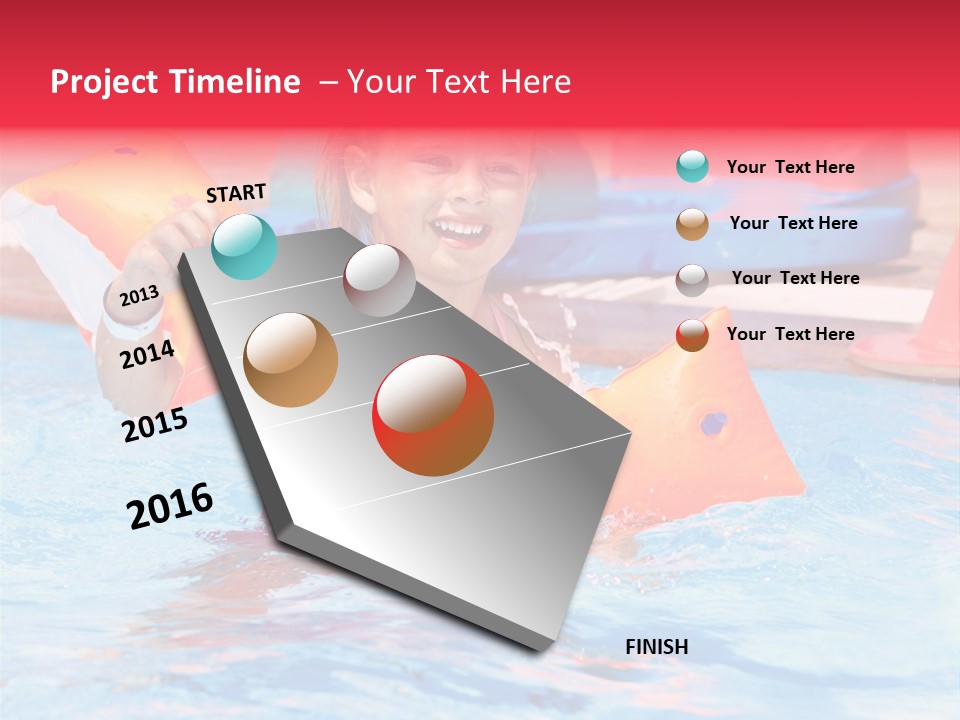 Inflatable Water Sport Lifestyle PowerPoint Template