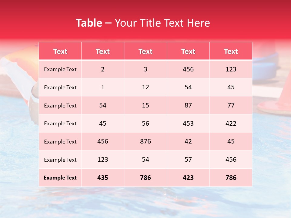 Inflatable Water Sport Lifestyle PowerPoint Template