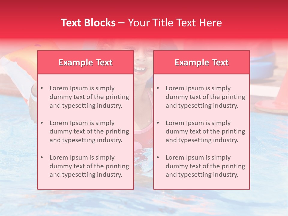 Inflatable Water Sport Lifestyle PowerPoint Template