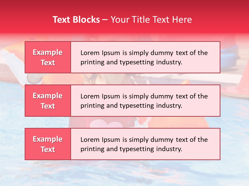 Inflatable Water Sport Lifestyle PowerPoint Template