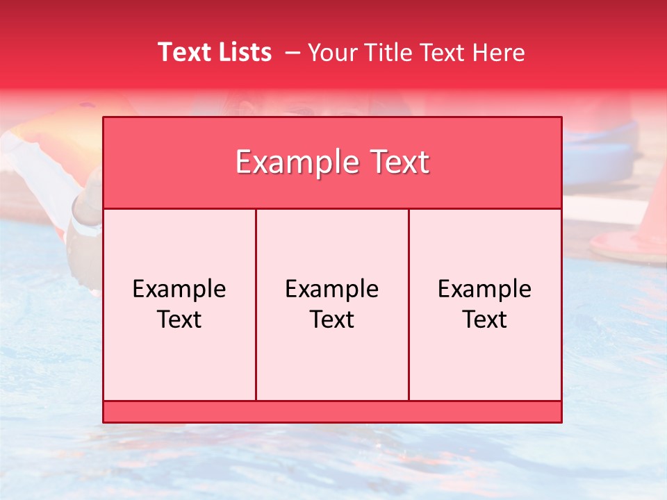 Inflatable Water Sport Lifestyle PowerPoint Template