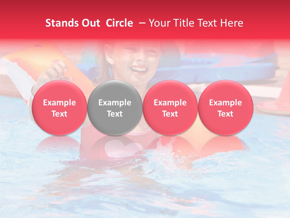 Inflatable Water Sport Lifestyle PowerPoint Template