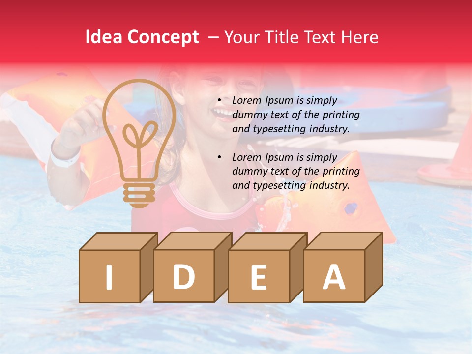 Inflatable Water Sport Lifestyle PowerPoint Template