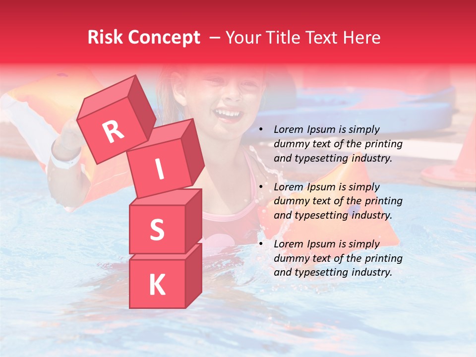 Inflatable Water Sport Lifestyle PowerPoint Template