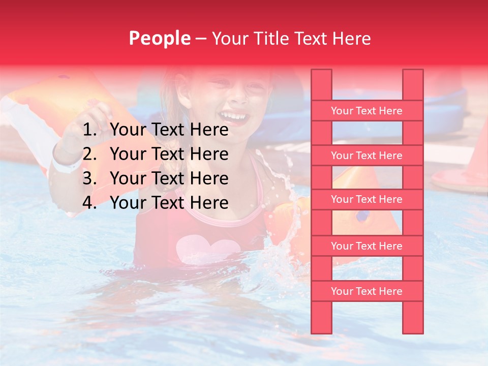 Inflatable Water Sport Lifestyle PowerPoint Template