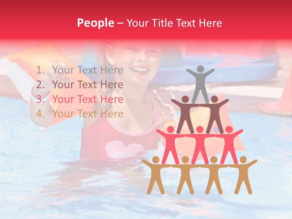 Inflatable Water Sport Lifestyle PowerPoint Template