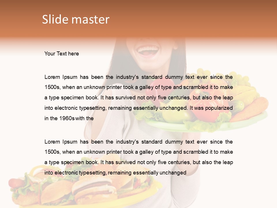 Take Out Food Lifestyle Junk PowerPoint Template