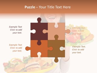 Take Out Food Lifestyle Junk PowerPoint Template