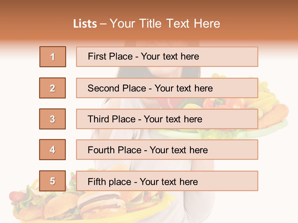 Take Out Food Lifestyle Junk PowerPoint Template