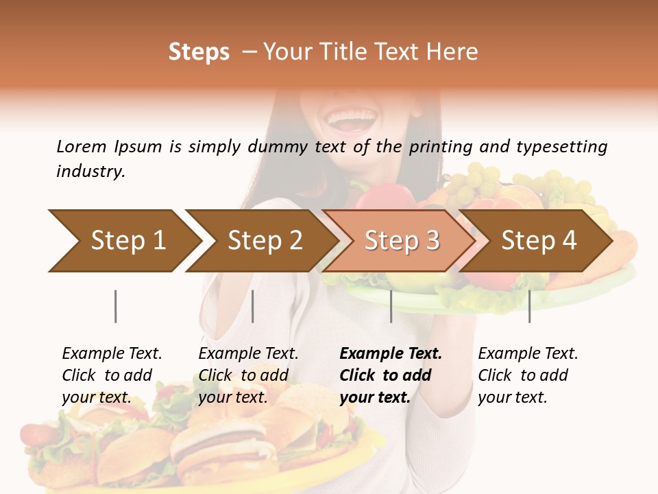 Take Out Food Lifestyle Junk PowerPoint Template