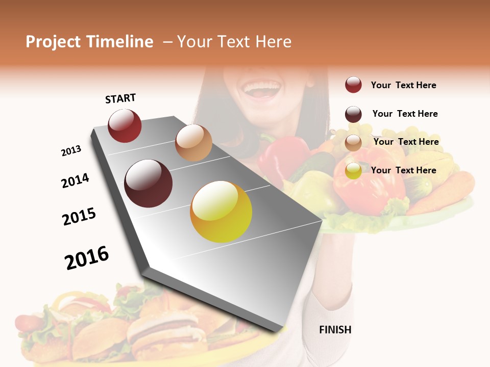 Take Out Food Lifestyle Junk PowerPoint Template