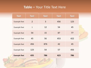 Take Out Food Lifestyle Junk PowerPoint Template