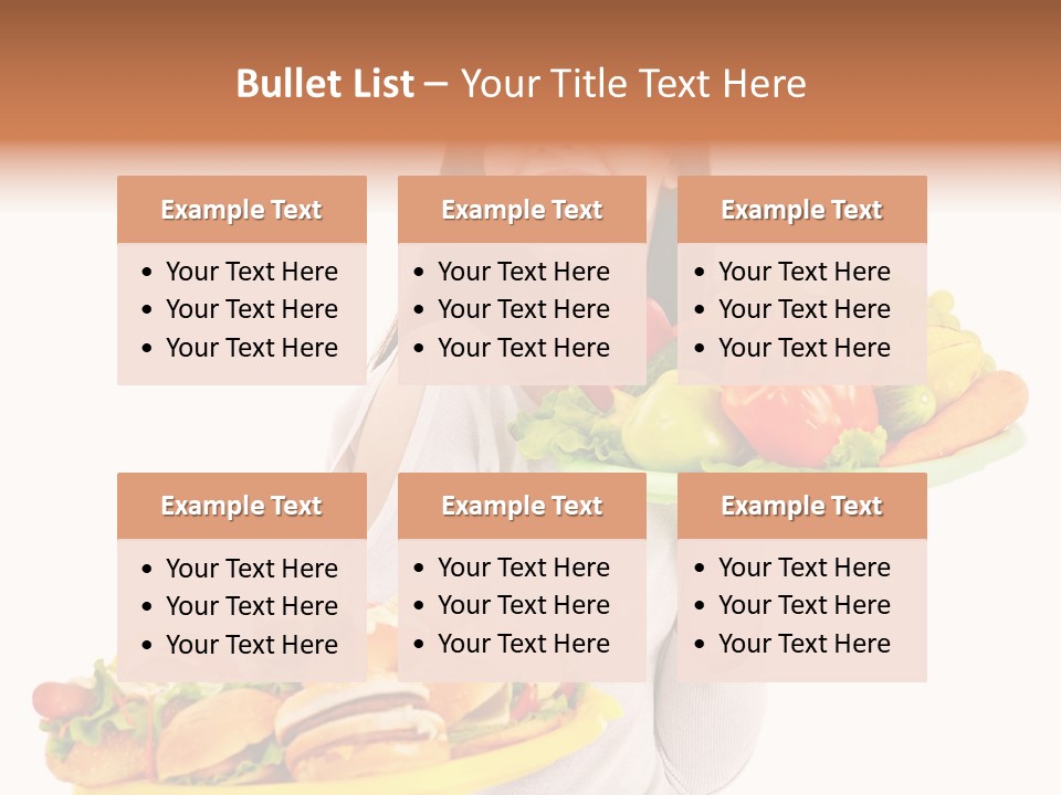 Take Out Food Lifestyle Junk PowerPoint Template