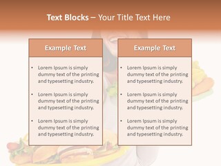 Take Out Food Lifestyle Junk PowerPoint Template