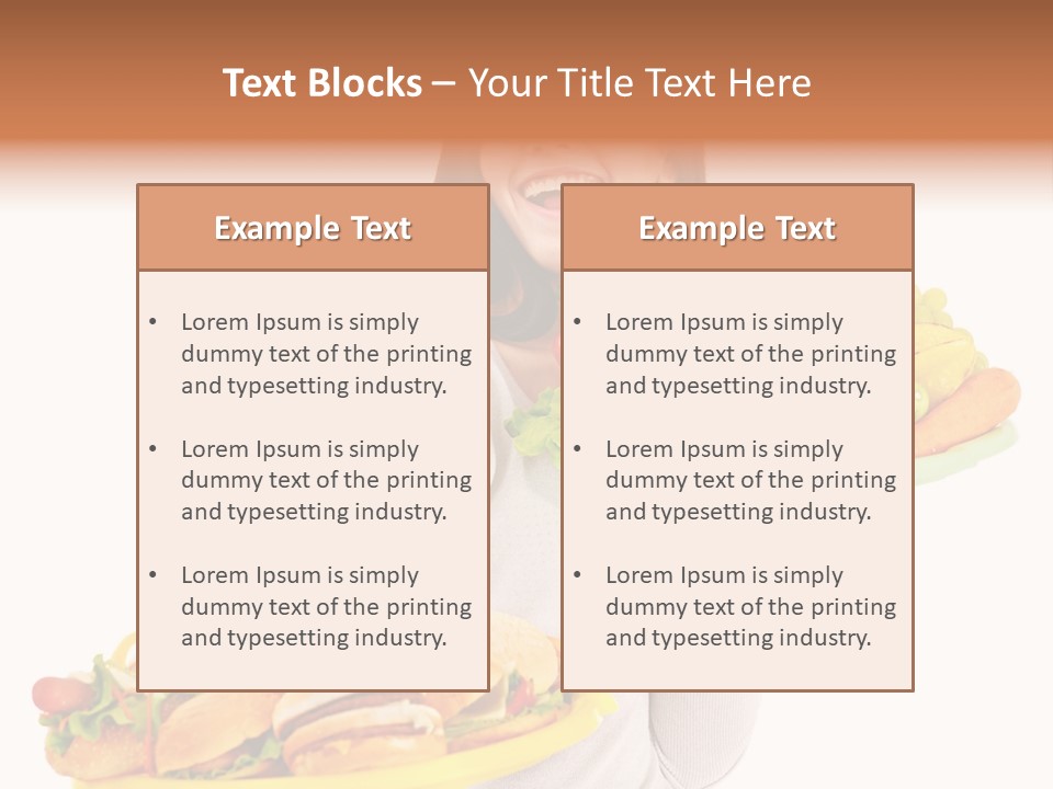 Take Out Food Lifestyle Junk PowerPoint Template