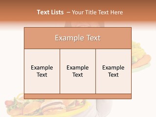 Take Out Food Lifestyle Junk PowerPoint Template