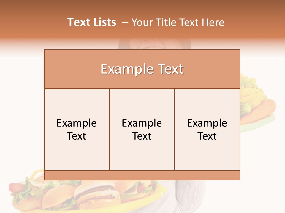 Take Out Food Lifestyle Junk PowerPoint Template