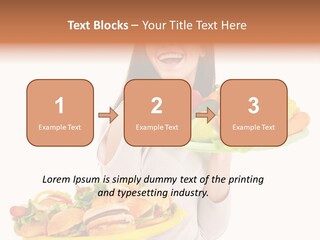 Take Out Food Lifestyle Junk PowerPoint Template