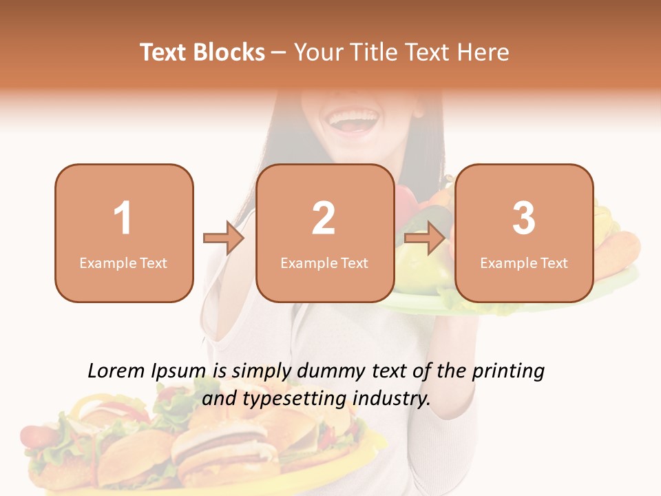 Take Out Food Lifestyle Junk PowerPoint Template