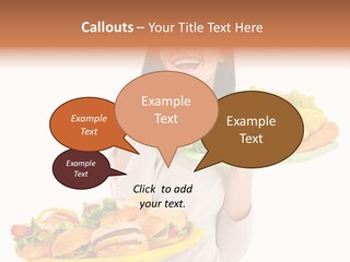 Take Out Food Lifestyle Junk PowerPoint Template