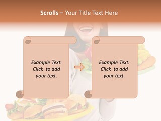 Take Out Food Lifestyle Junk PowerPoint Template