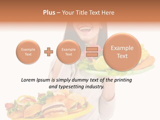 Take Out Food Lifestyle Junk PowerPoint Template