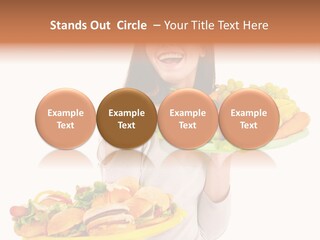 Take Out Food Lifestyle Junk PowerPoint Template