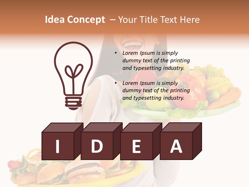 Take Out Food Lifestyle Junk PowerPoint Template