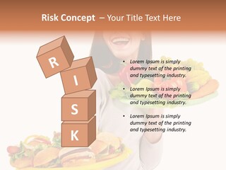 Take Out Food Lifestyle Junk PowerPoint Template