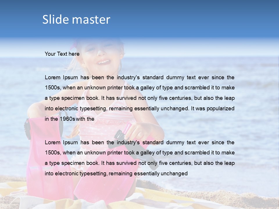 Snorkel Set Leisure Mask PowerPoint Template