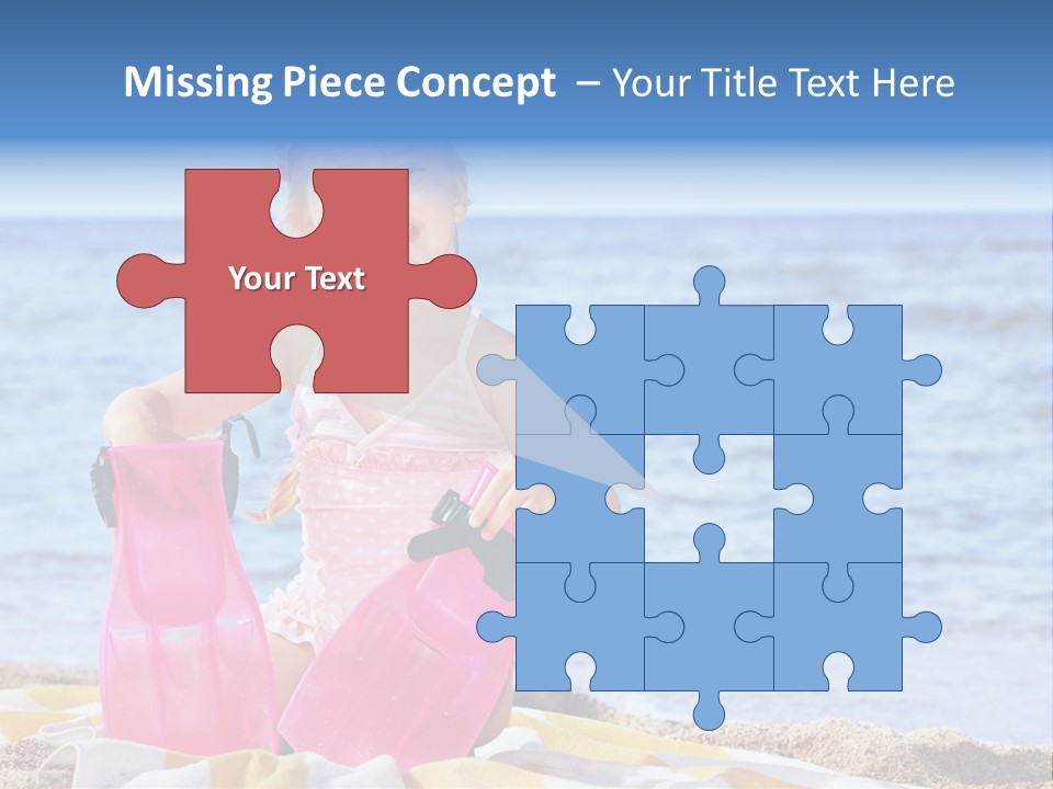 Snorkel Set Leisure Mask PowerPoint Template