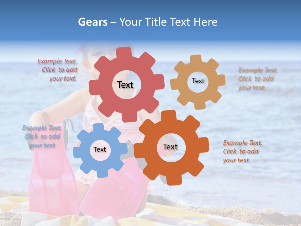 Snorkel Set Leisure Mask PowerPoint Template