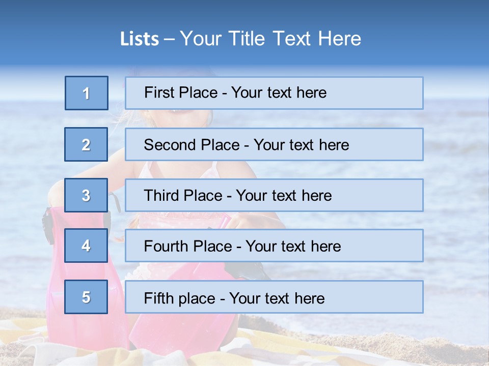 Snorkel Set Leisure Mask PowerPoint Template