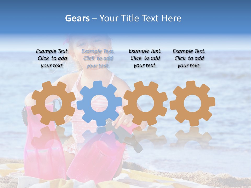 Snorkel Set Leisure Mask PowerPoint Template