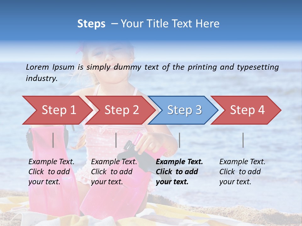 Snorkel Set Leisure Mask PowerPoint Template
