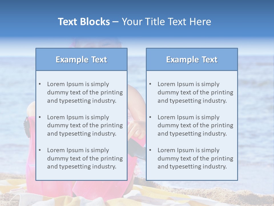 Snorkel Set Leisure Mask PowerPoint Template