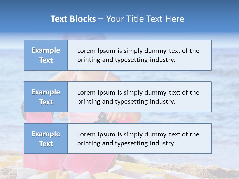 Snorkel Set Leisure Mask PowerPoint Template