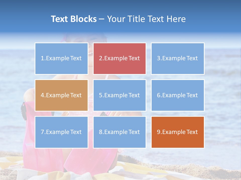 Snorkel Set Leisure Mask PowerPoint Template