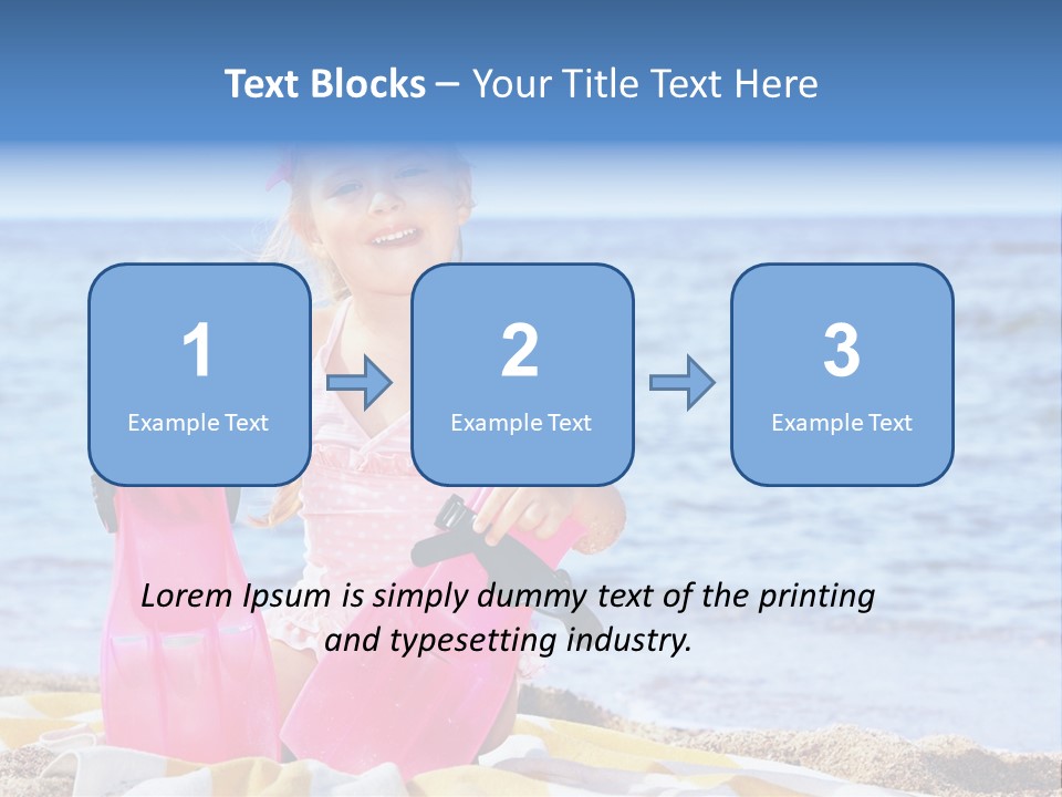 Snorkel Set Leisure Mask PowerPoint Template