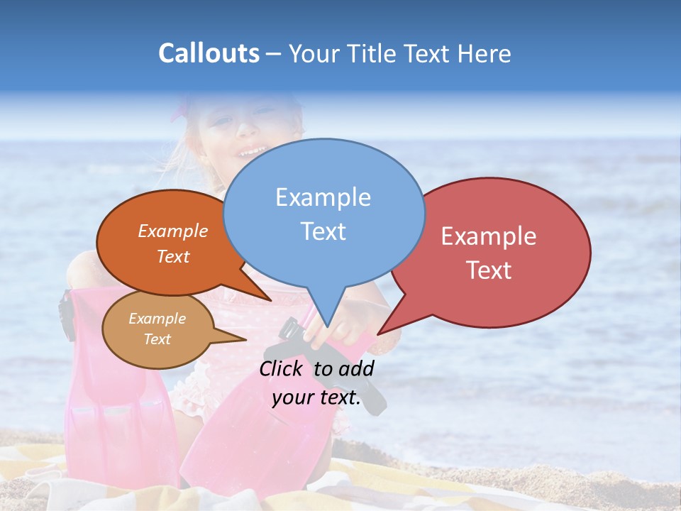 Snorkel Set Leisure Mask PowerPoint Template
