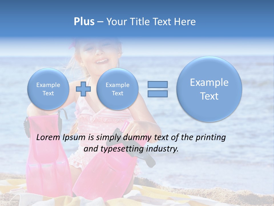 Snorkel Set Leisure Mask PowerPoint Template