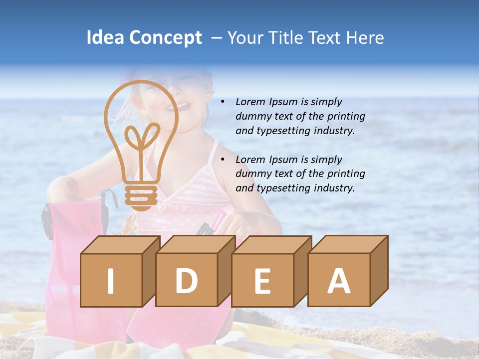 Snorkel Set Leisure Mask PowerPoint Template