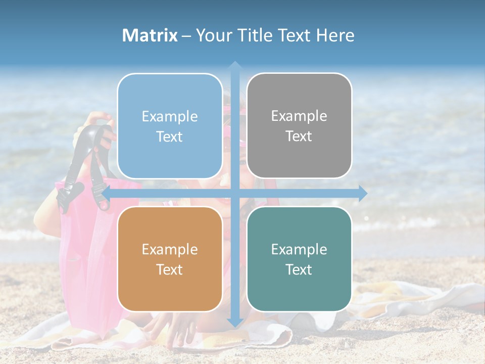 Kid Snorkeling Beauty PowerPoint Template