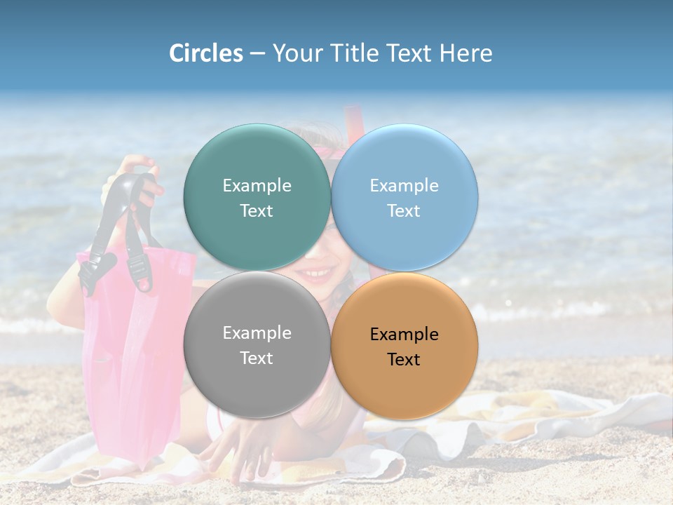 Kid Snorkeling Beauty PowerPoint Template