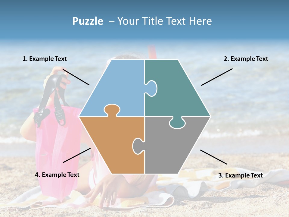 Kid Snorkeling Beauty PowerPoint Template