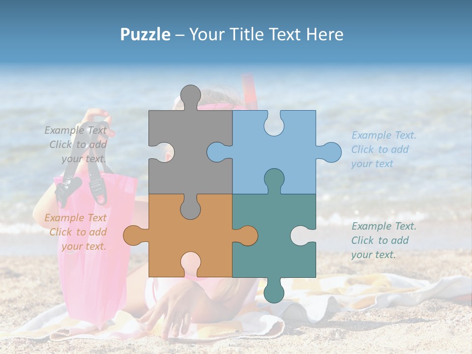 Kid Snorkeling Beauty PowerPoint Template