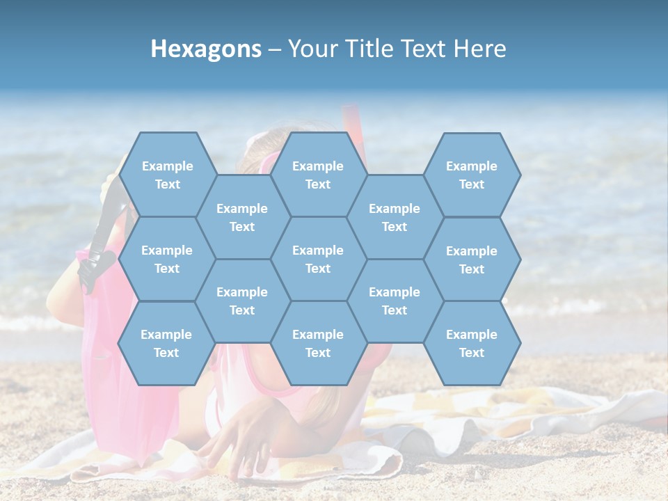 Kid Snorkeling Beauty PowerPoint Template