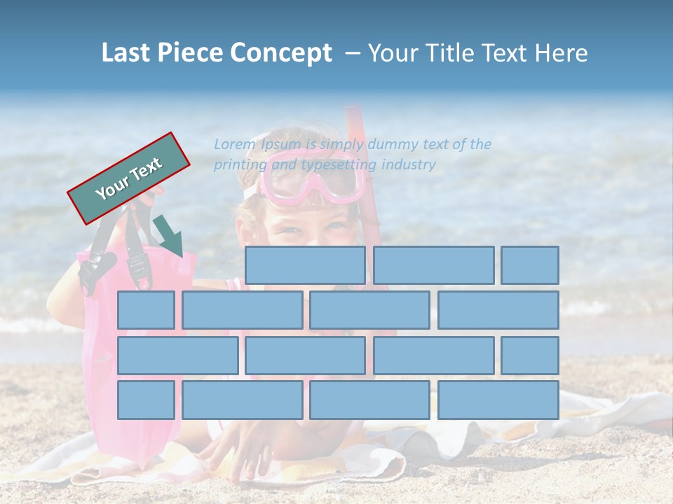 Kid Snorkeling Beauty PowerPoint Template