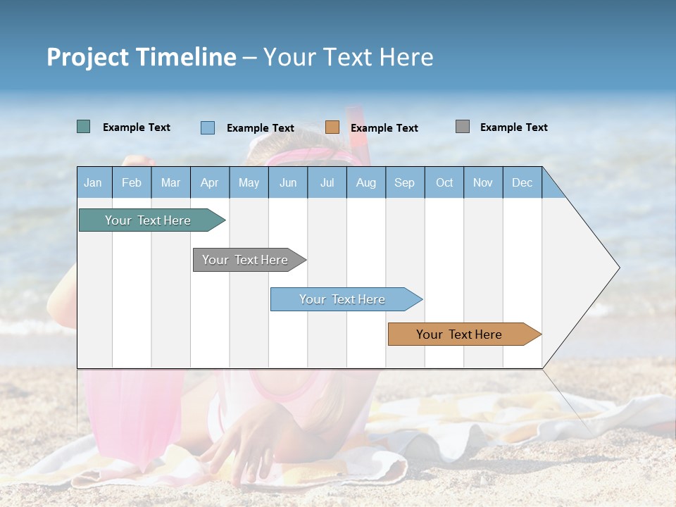 Kid Snorkeling Beauty PowerPoint Template